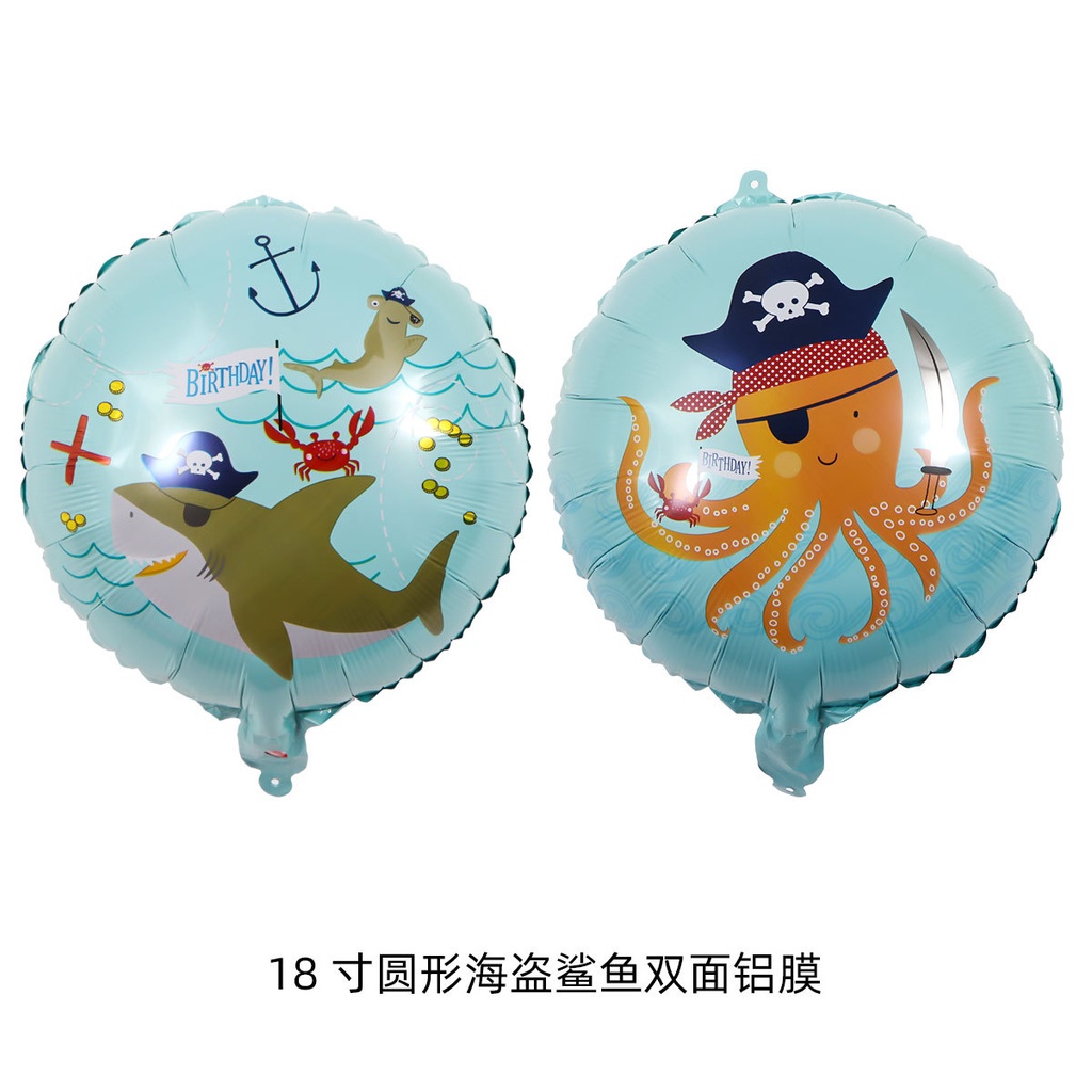 Bong Bóng Nhôm Hình Thuyền Trưởng Cướp Biển Caribbean Dùng Làm Đạo Cụ Chụp Ảnh / Trang Trí Tiệc Sinh Nhật / Halloween