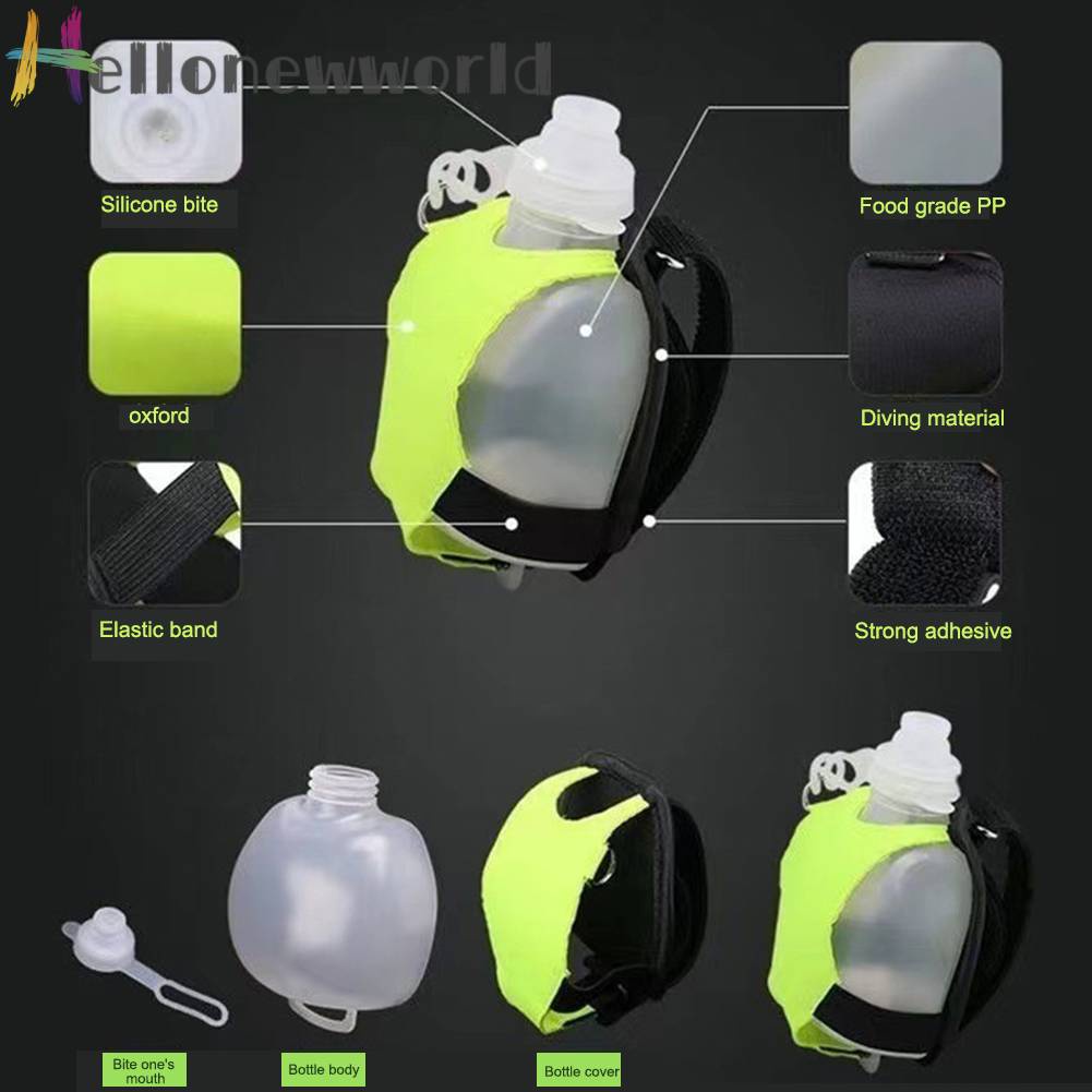 Bình Đựng Nước Mini 200ml Đeo Cổ Tay Mềm Mại Tiện Dụng