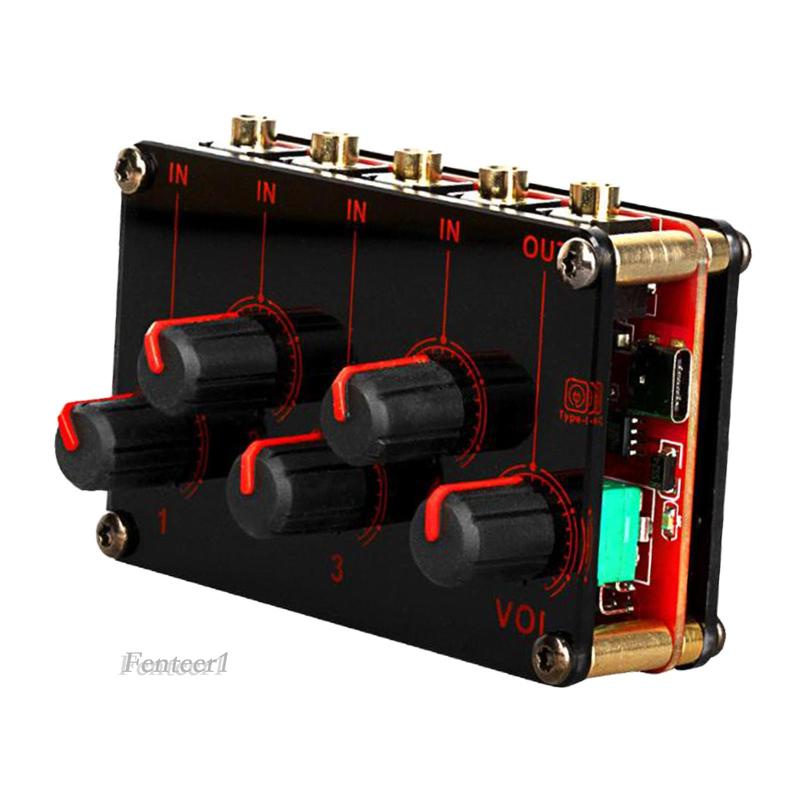 Máy Trộn Âm Thanh 4 Kênh Nhỏ Gọn Fenteer1 Dành Cho Điện Thoại Di Động Và Studio
