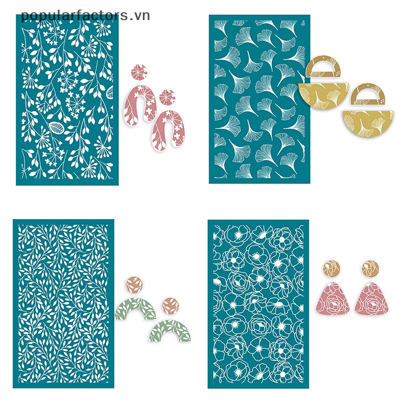 [Phổ Biếnfactors] Khuôn Vải Lụa Polymer Có Thể Tái Sử Dụng Dùng Làm Trang Sức Thủ Công