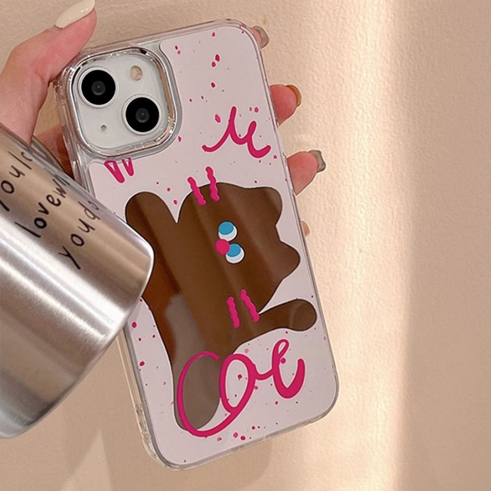 Ốp Điện Thoại Mềm Họa Tiết Mèo Hoạt Hình Gắn Gương Chống Sốc Cho iPhone 14 Pro Max 13 12 11 Pro Max XS XR