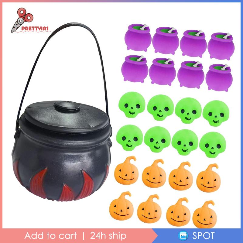 [Prettyia1] Bộ 24 Đồ Chơi Halloween Giảm Căng Thẳng Cho Gia Đình