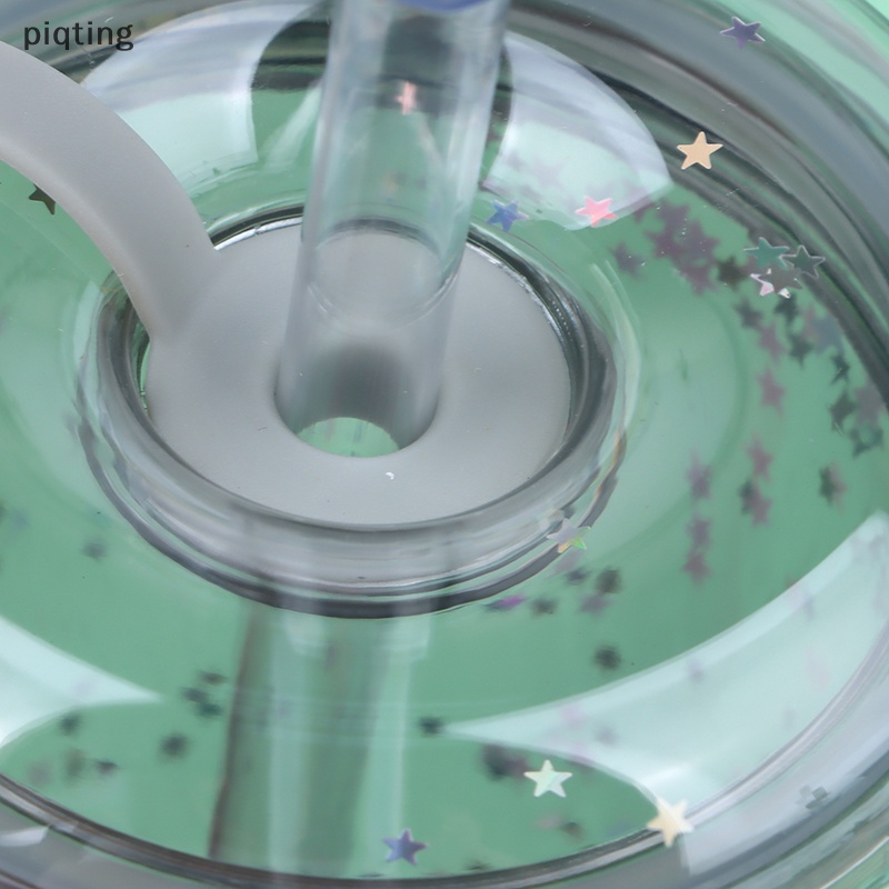 Bình Nước Nhựa Trong Suốt Dung Tích 320ml Kèm Ống Hút Tiện Lợi