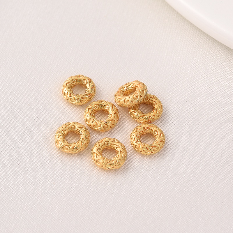 Vòng Tay Chuỗi Hạt mini Mạ Vàng 18k Nhiều Màu Sắc diy