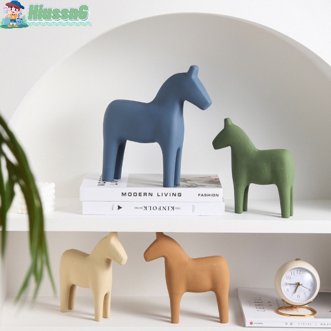 Tượng Ngựa Gỗ Mini Trang Trí Nội Thất