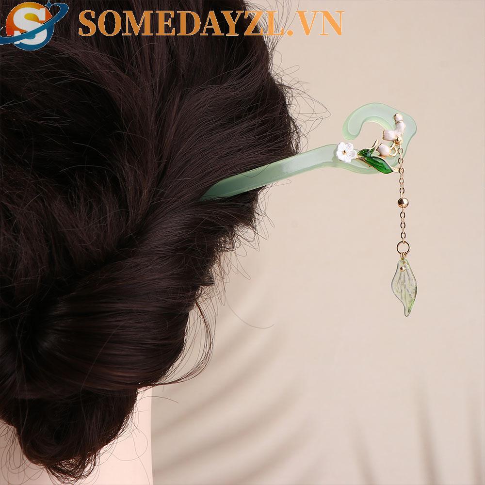 SOMEDAYZL Trâm Cài Tóc Phong Cách Trung Hoa Cổ Điển Cho Nữ