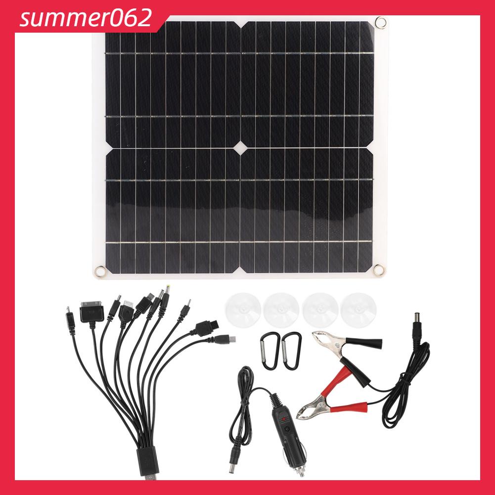 Summer062 Bảng điều khiển năng lượng mặt trời 20W 18V Đầu ra USB kép Bộ sạc pin điện thoại di động ngoài