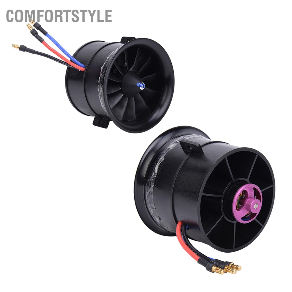 Comfortstyle Cánh quạt 12 cánh EDF 70mm có động cơ khởi cho phụ kiện máy bay mô hình RC cxmin05.vn