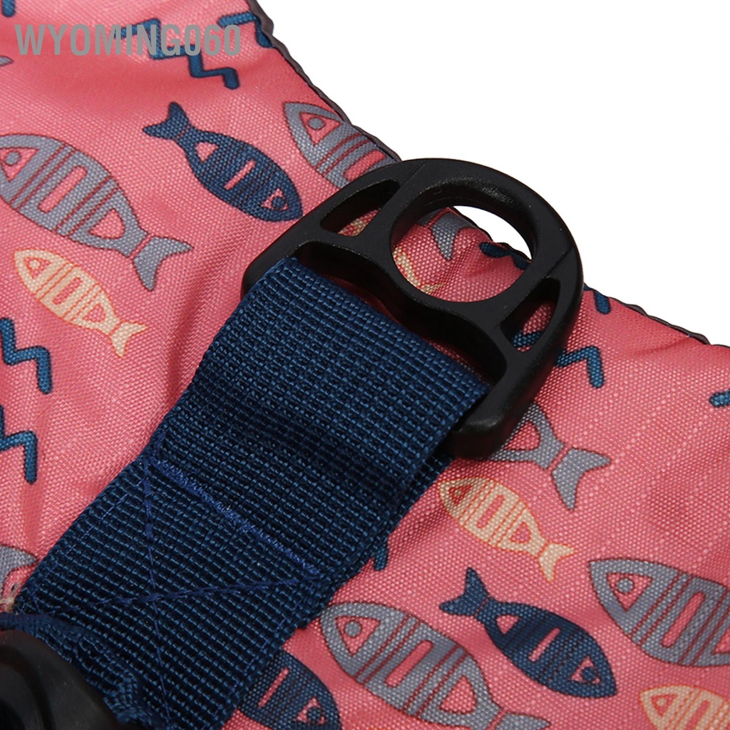 Wyoming060 Áo phao cho chó Độ nổi cao Thoải mái Màu sắc tươi sáng Có thể điều chỉnh bơi thú cưng dành con