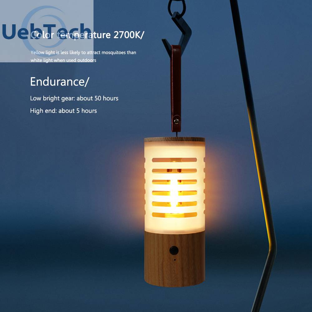 Đèn Cắm Trại Chống Thấm Nước IP20 1500mAh 2700K Sạc USB