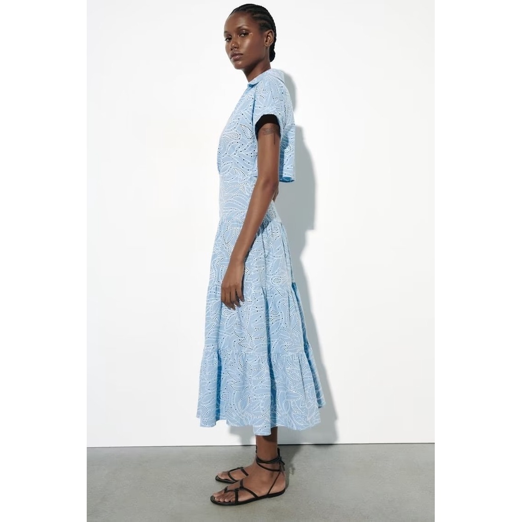 Hàng Mới Về Đầm Sơ Mi Thêu Họa Tiết Phong Cách Âu Mỹ Thời Trang Mùa Hè 2023 w085 8759