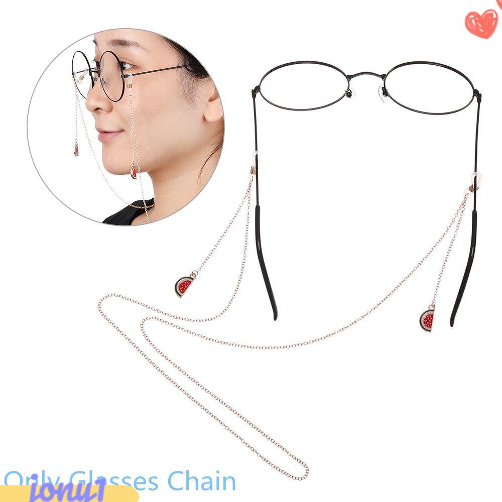 JONYE Dây Đeo Mắt Kính Bằng Kim Loại Cho Nữ