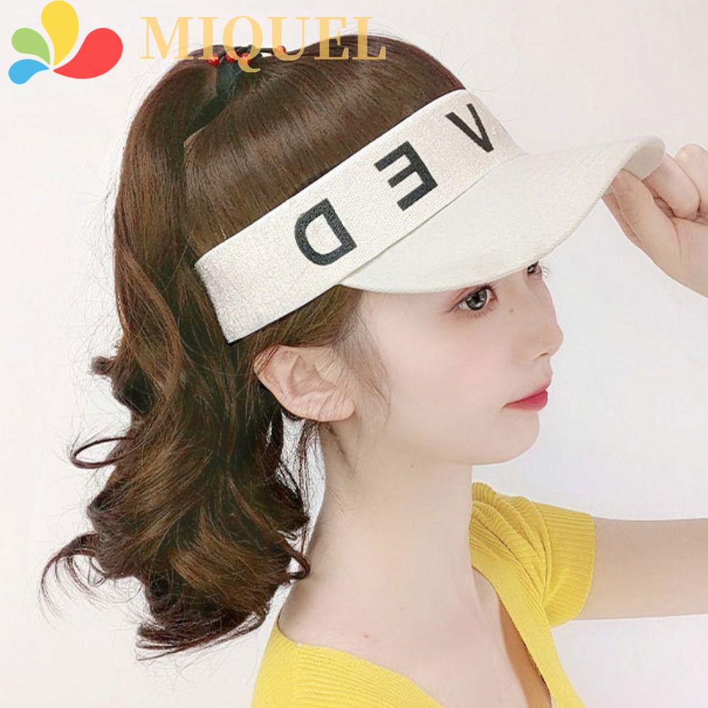 Nón Lưỡi Trai Kèm Tóc Giả Màu Đen Dễ Sử Dụng Dành Cho Nữ