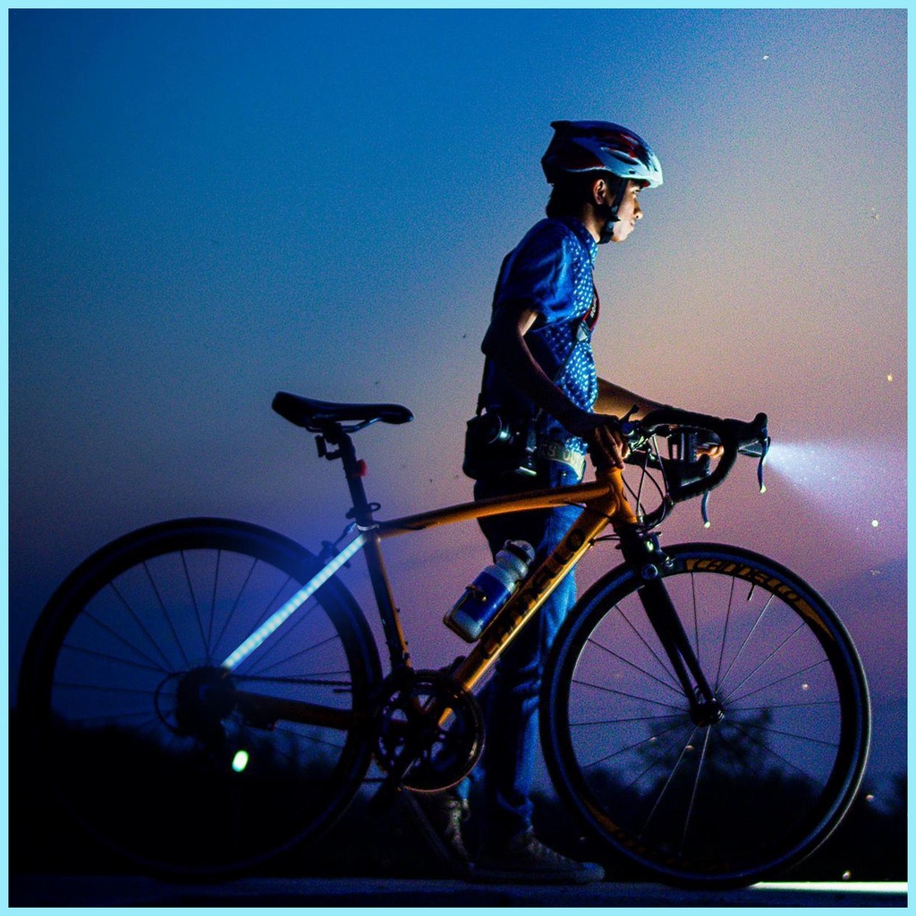 Đèn Cảnh Báo Chống Bụi Chống Nước Trang Trí Bánh Xe Đạp