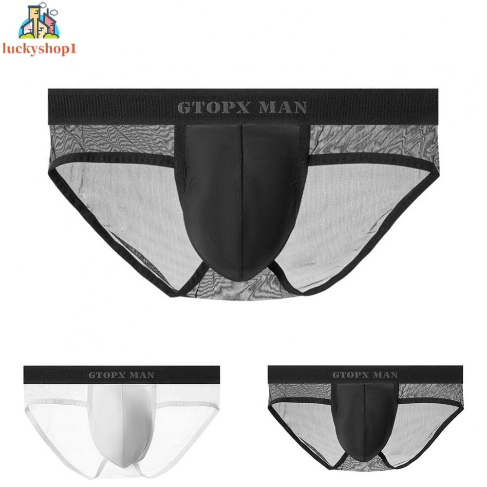 Quần Lót Lụa Lạnh Lưng Thấp Thoáng Khí Cho Nam