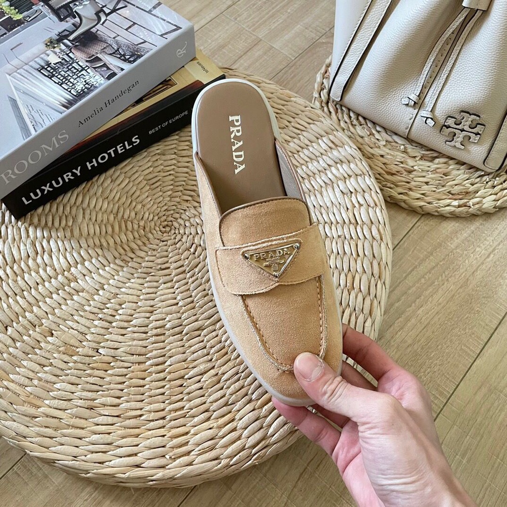 Dép Da Prada Thời Trang Mùa Hè 2023 Cho Nữ