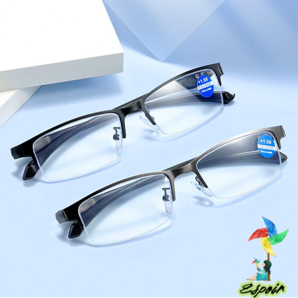ESPO Kính Đọc Sách Nửa Gọng Cổ Điển Chống Ánh Sáng Xanh Thời Trang