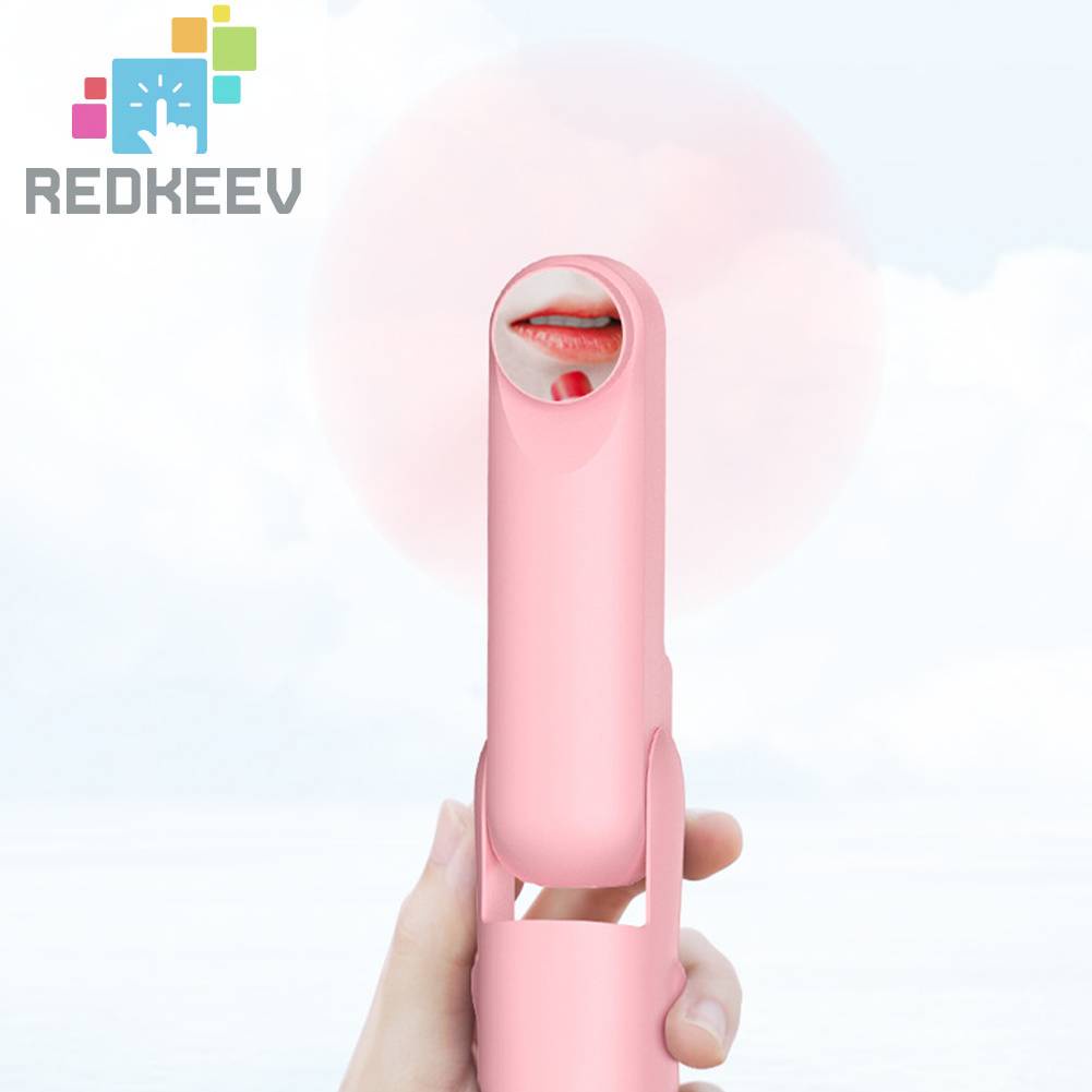 Quạt Điện Làm Mát Cầm Tay 3 Bánh Răng 2500mAh Có Thể Gập Lại Cổng USB