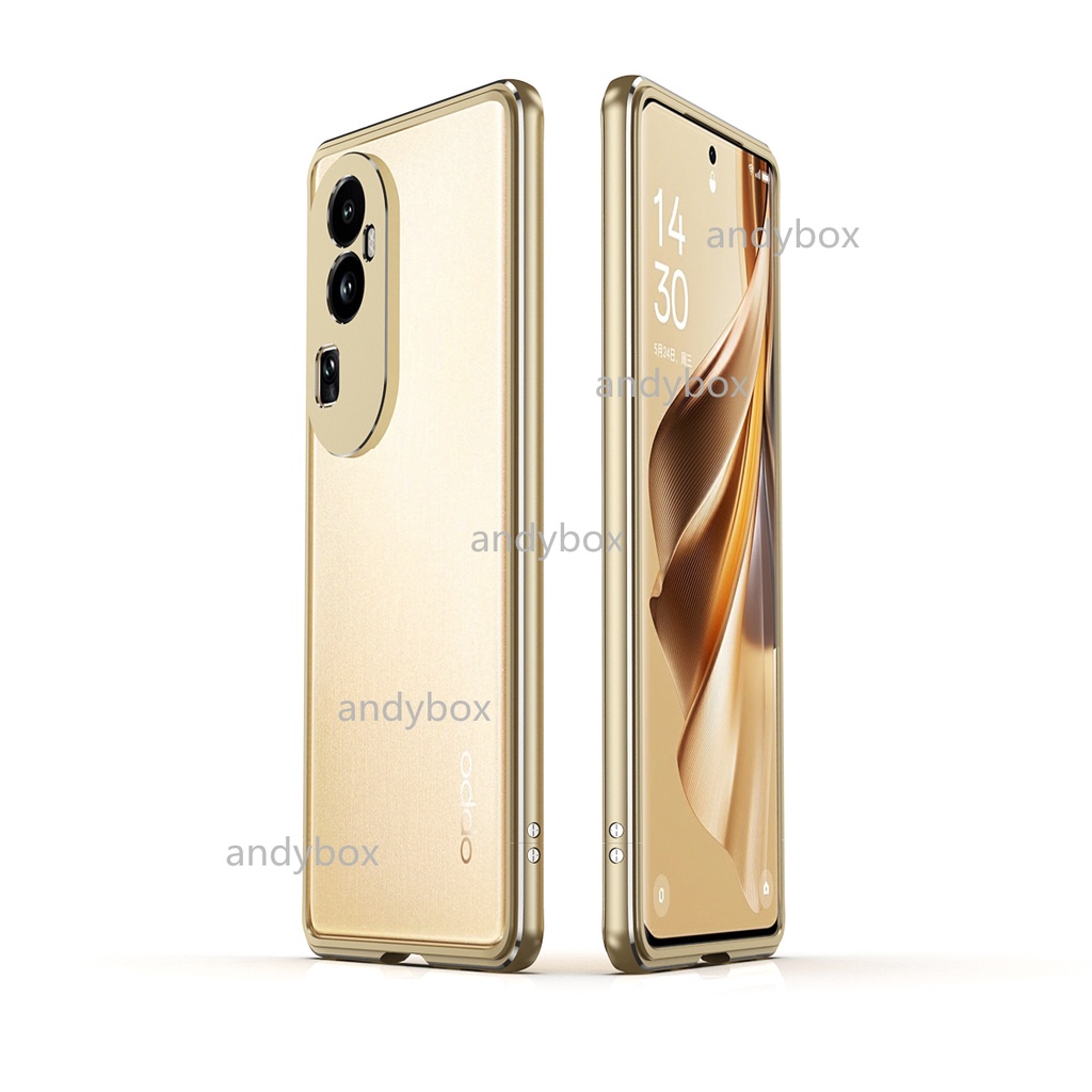Ốp Điện Thoại Khung Kim Loại Cho OPPO Reno 10 9 8 Pro + reno10 Reno9 Reno8 reno10 5G