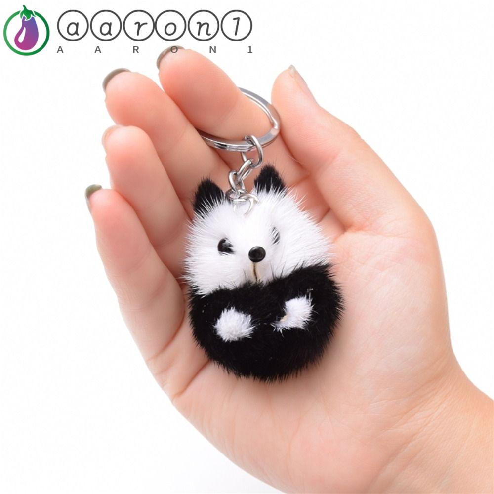 AARON1 1 Móc Khóa Gấu Trúc Nhồi Bông Đáng Yêu