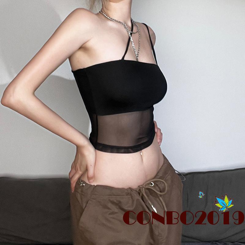 Áo Tank Top Hai Dây Màu Sắc Thời Trang Mùa Hè Quyến Rũ Cho Nữ