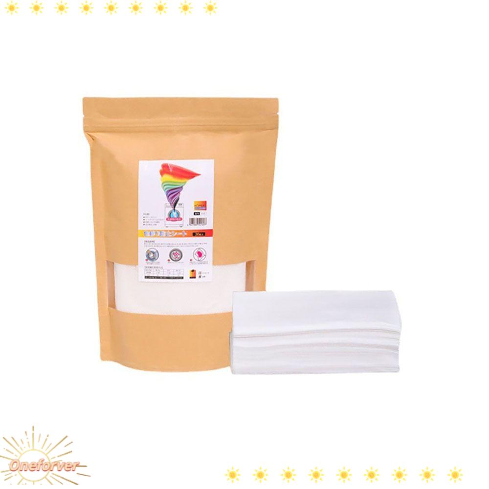 Tấm Bảng Giặt Quần Áo Hấp Thụ Nước Hoa Không Mùi Hương Tổ Ong Và Không Mùi Hương Hòa Bình Mind Wash One Gói 30 Miếng Film Màu Sắc Chống Dây