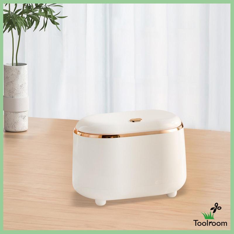 Thùng Rác Mini Để Bàn Dạng Nhấn Tiện Dụng Cho Phòng Tắm / Quán Cà Phê