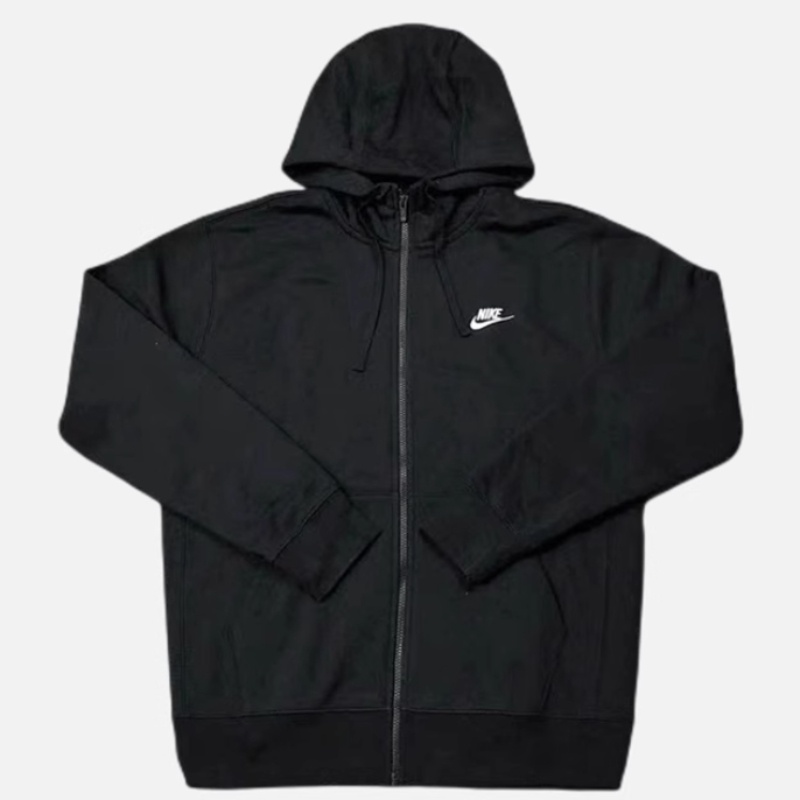 Nk men's sports hoodie plus velvet jacket áo len có mũ trùm đầu