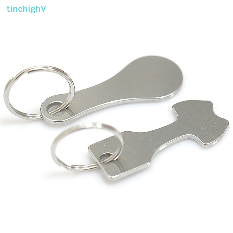 [TinchighV] Móc Chìa Khóa Xe Đẩy Mua Sắm Bằng Hợp Kim Tái Chế Được Ch