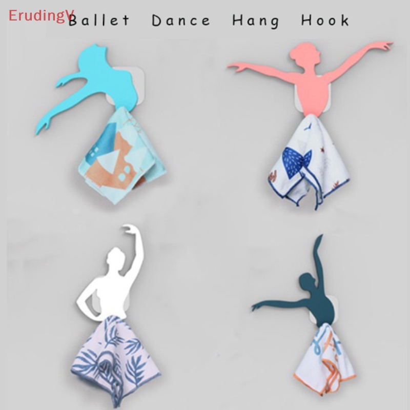 [ErudingV] Móc Treo Khăn Tắm / Khăn Múa Ba Lê Chống Trượt Không Cần Khoan Tường Nghệ Thuật [Mới]