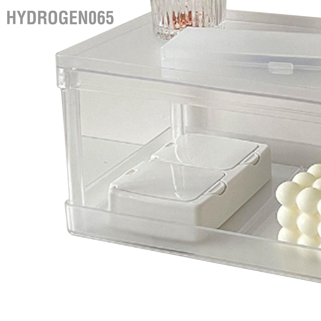Hydrogen065 Máy Tính Để Bàn Có Giá Đồ Tổ Chức Đa Năng Trong Suốt Phong Cách Tối Giản 2 Lớp Đựng Mỹ Phẩm Văn Phòng Đỡ
