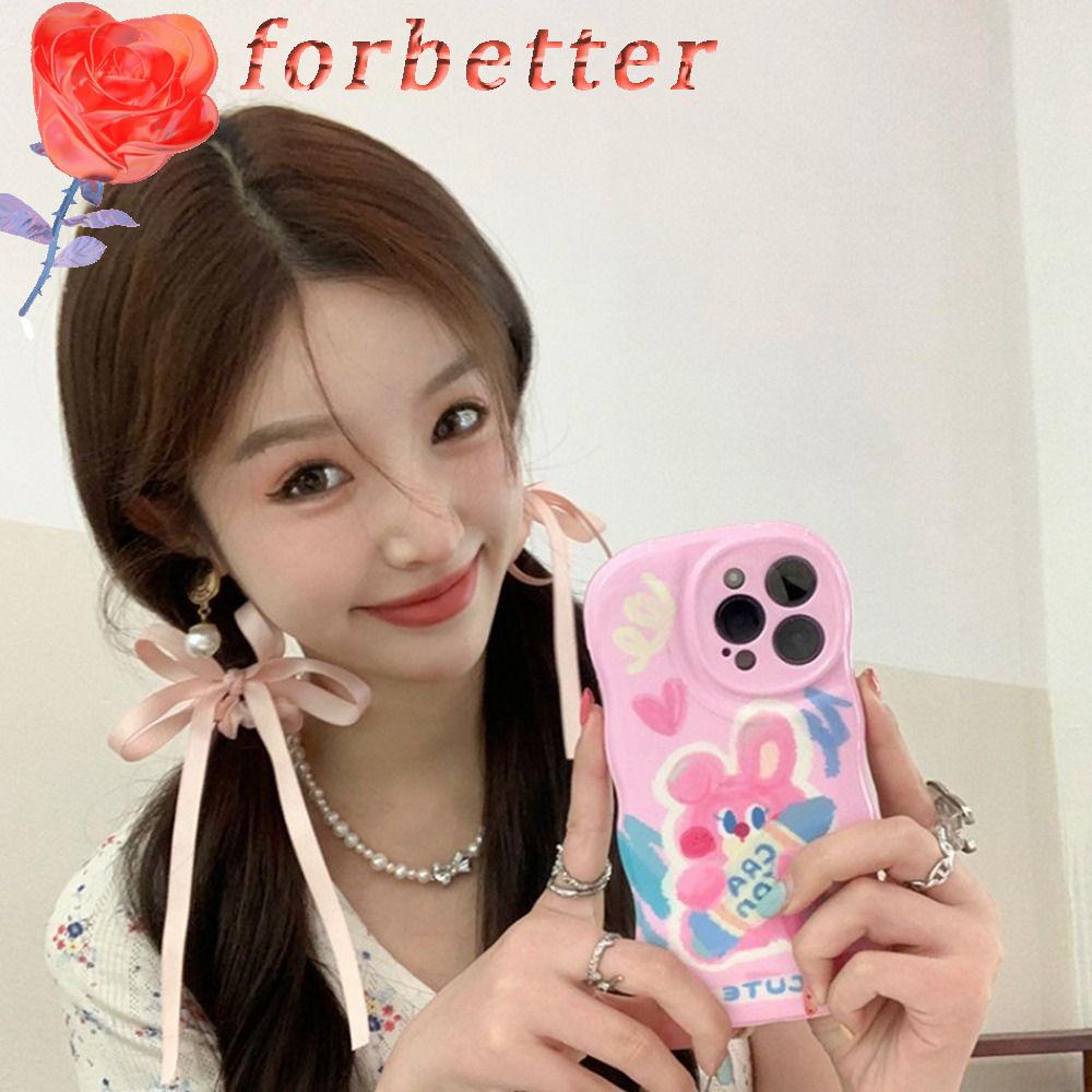 FORBETTER Dây Cột Tóc Thắt Nơ Lớn Phong Cách Hàn Quốc Cho Nữ