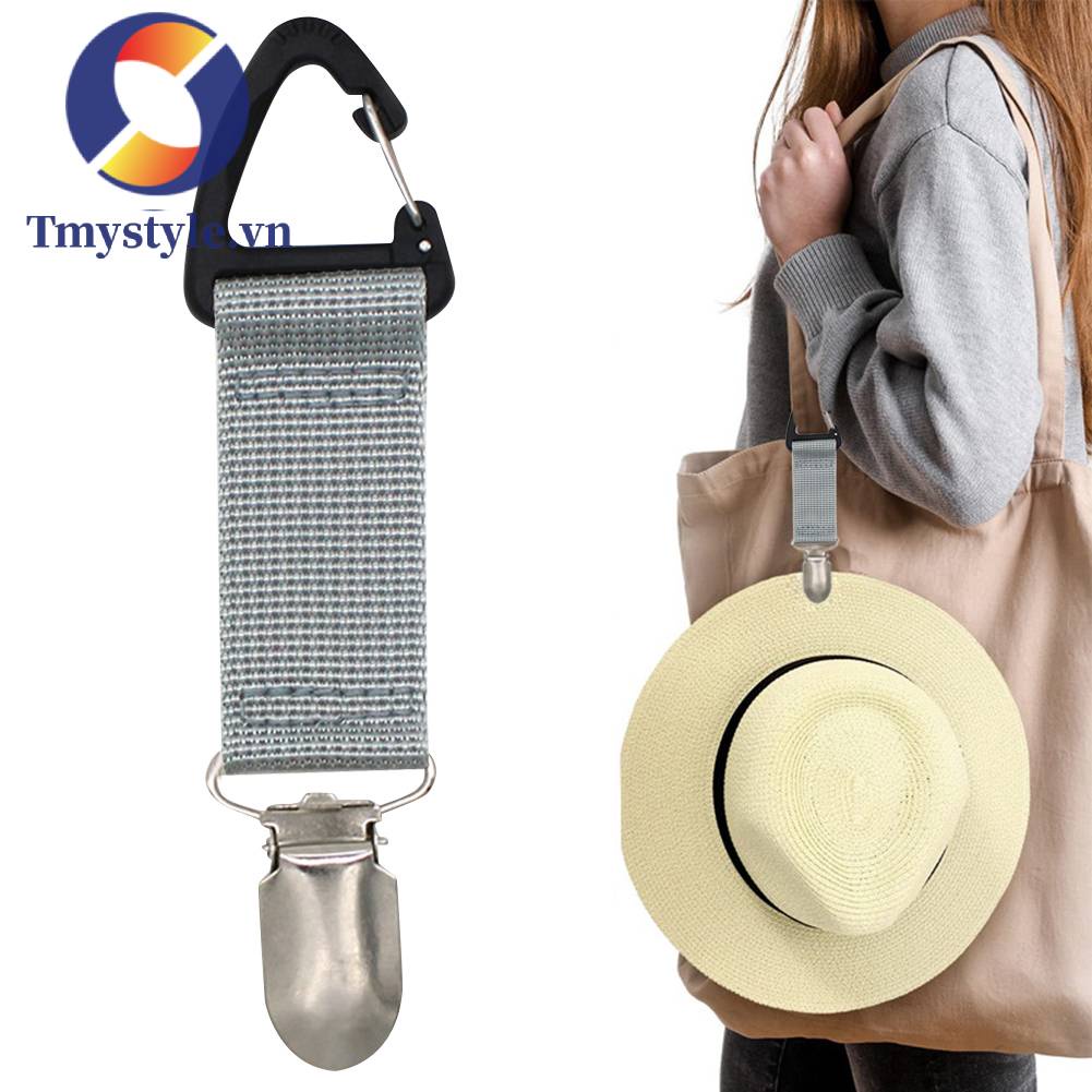 Kẹp Giữ Nón Bằng Vải Tiện Dụng Khi Đi Du Lịch