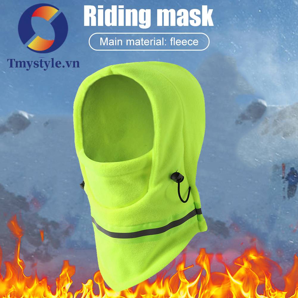 Mũ Balaclava Lót Lông Cừu Giữ Ấm Thời Trang Mùa Đông Cho Nam Và Nữ