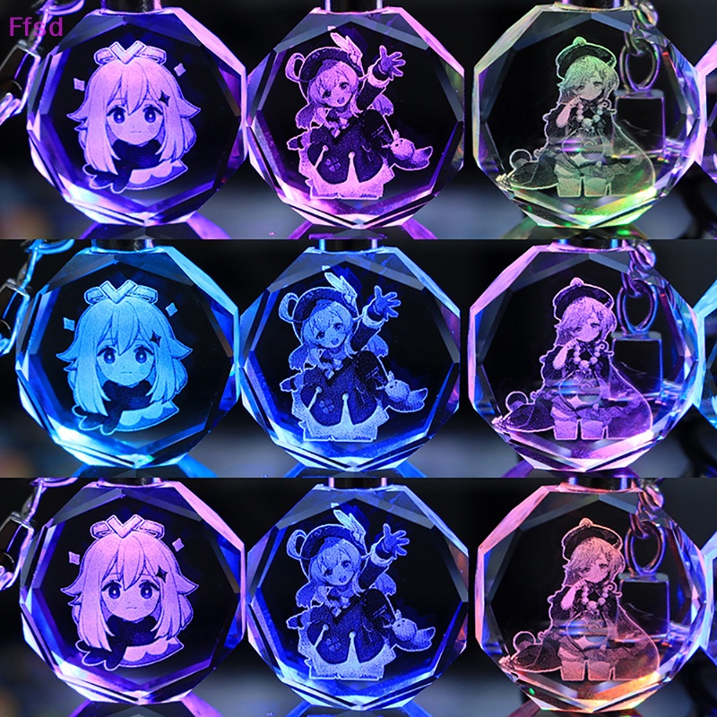 {Ffsd} Móc Khóa Anime Bằng Acrylic Cho Túi Xách * Hàng Bán Chạy Genshin Va Chạm