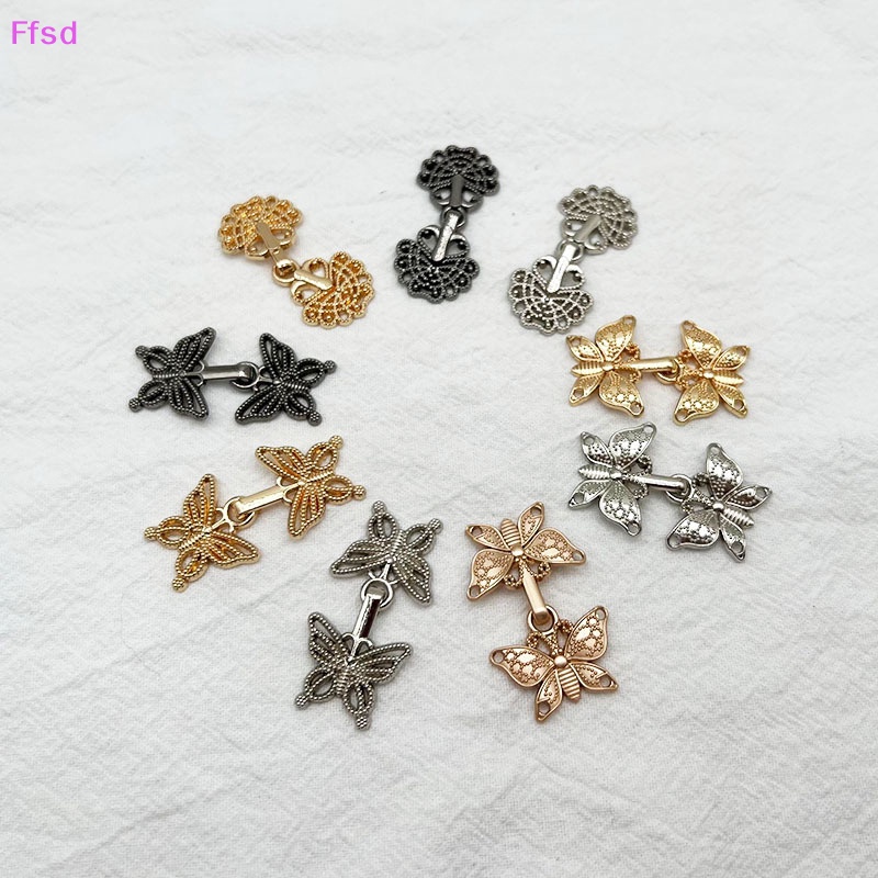 {Ffsd} Nút Kim Loại Cổ Vest Hanfu Tang Sườn Xám Cài Nút Thắt Lưng Búp Bê Tự Làm Thủ Công Retro * Bán Chạy