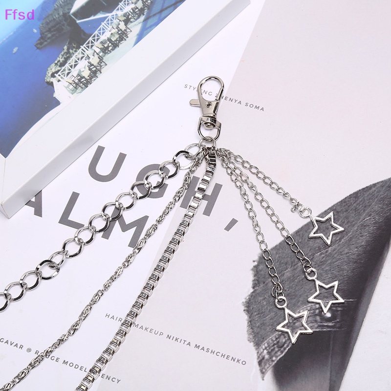 {Ffsd} Dây Xích Kim Loại 3 Lớp Dạng Móc Khóa Quần Jean Phong Cách Gothic Punk Hiphop Dành Cho Nữ * Hàng Bán Chạy