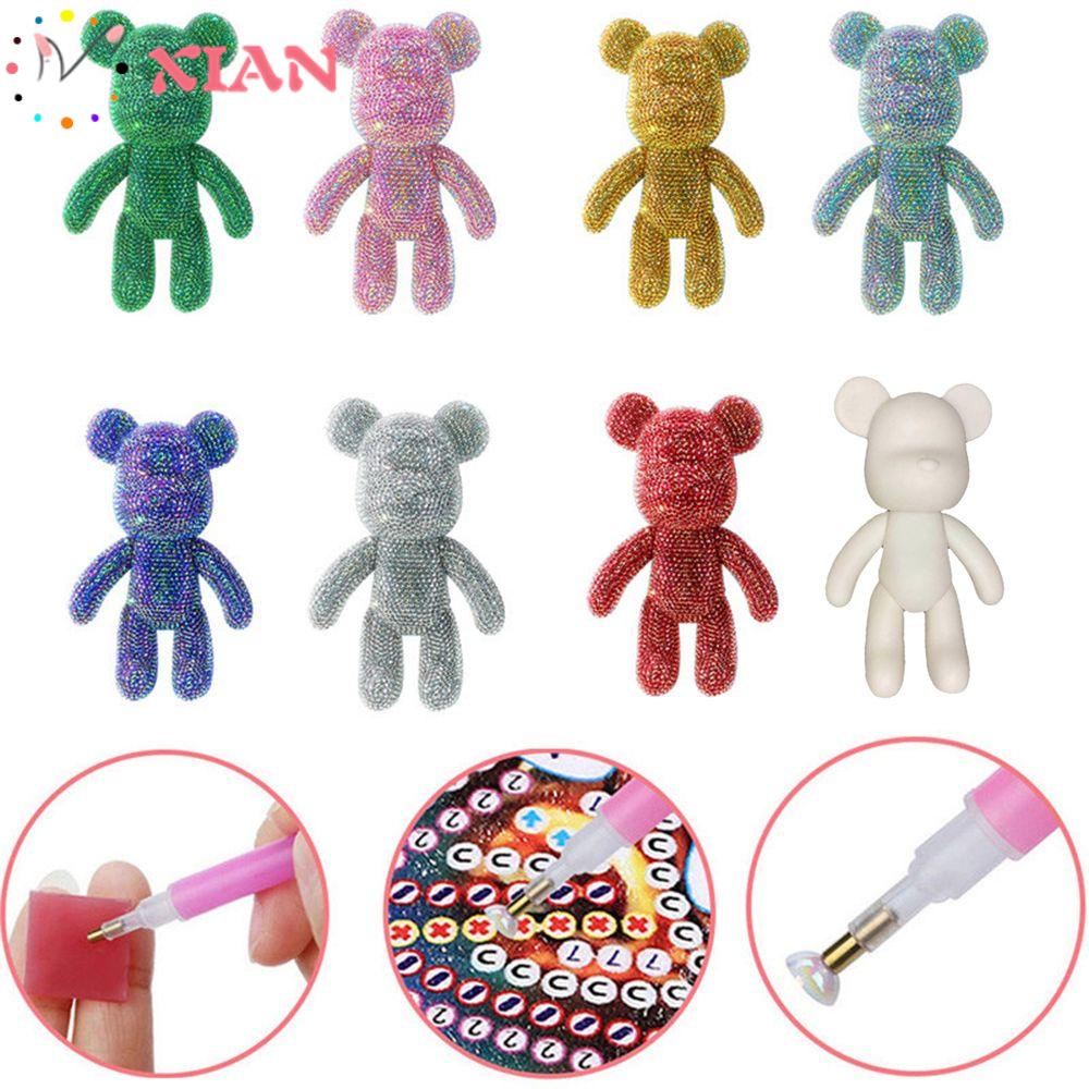 XIANTIN Mô Hình Gấu Đan Chéo Thủ Công Dùng Trang Trí Nhà Cửa