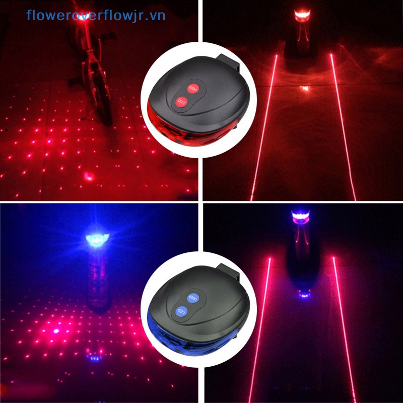 Đèn LED Cảnh Báo An Toàn Gắn Đuôi Xe Đạp Không Thấm Nước