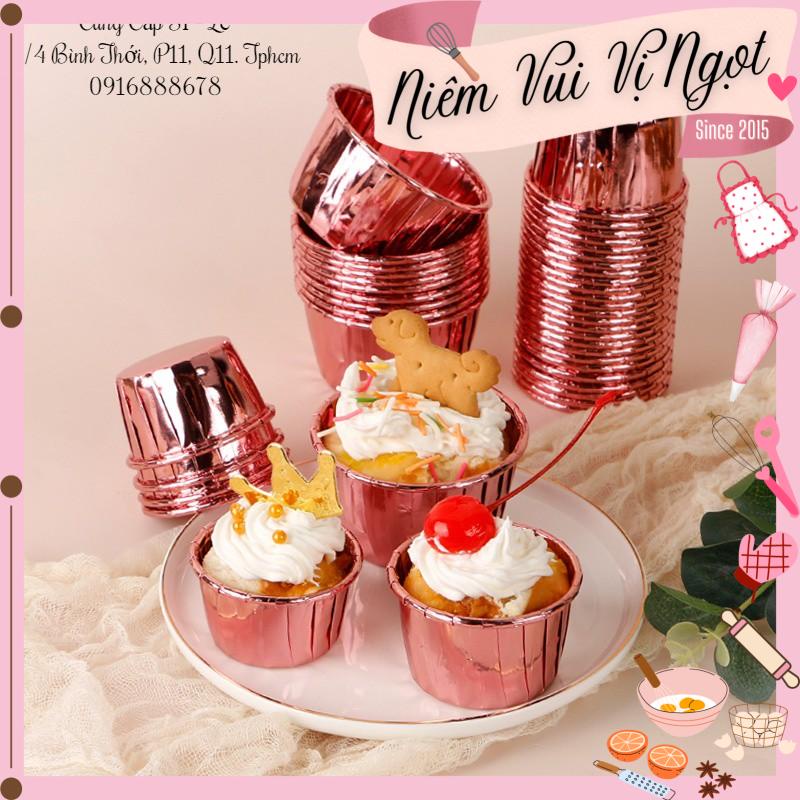 Cup Giấy Nhũ, Ly Giấy Ép Nhũ, Cupcake nhũ
