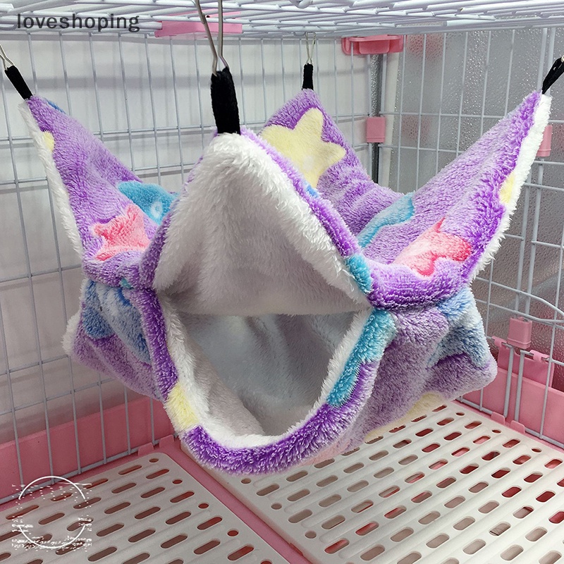 Võng Treo Bằng Cotton Mềm Mại Cho Chuột Hamster / Thỏ / Heo Guinea