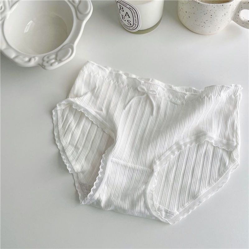 Bộ 2 / 5 Đôi Quần Lót Cotton Thoáng Khí Phong Cách Lolita Nhật Bản Dễ Thương Cho Nữ