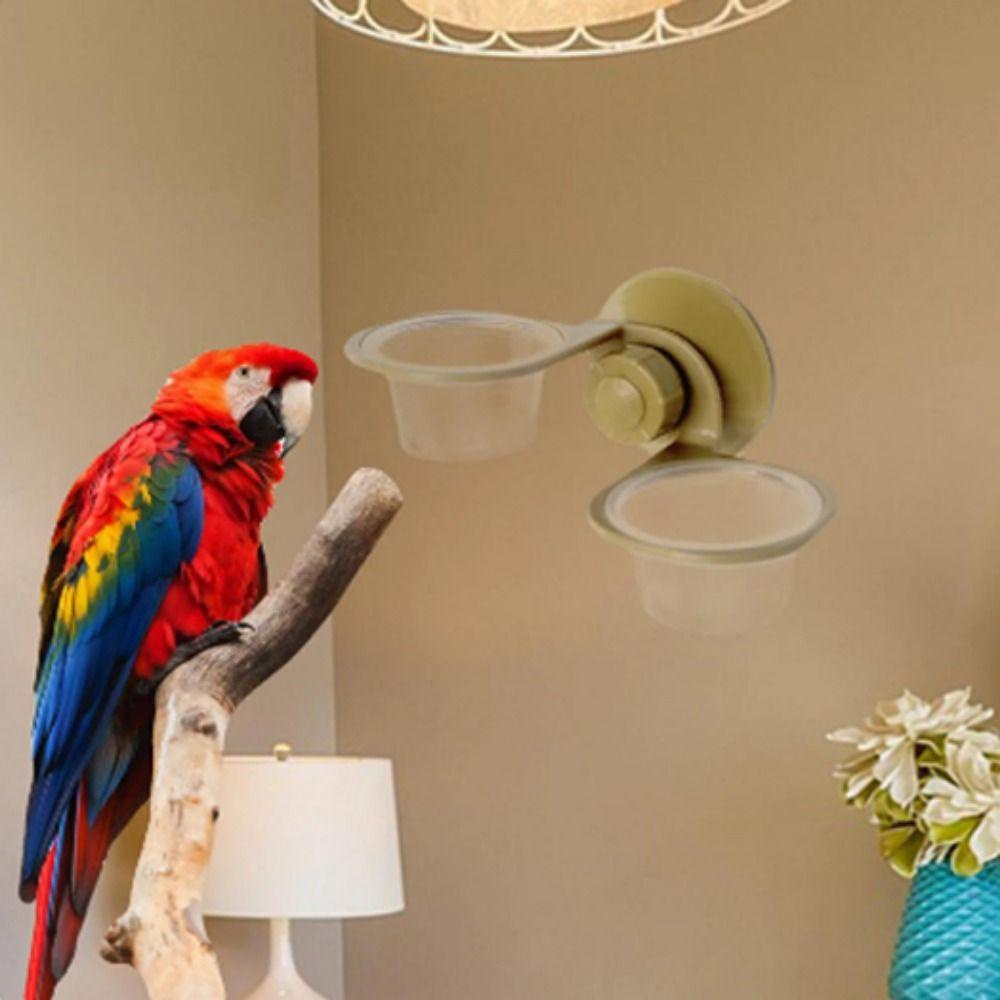 NORMAN Hộp Đựng Thức Ăn Cho Rùa Bằng Nhựa Bền Thiết Kế Hai Tầng Có Cốc Hút