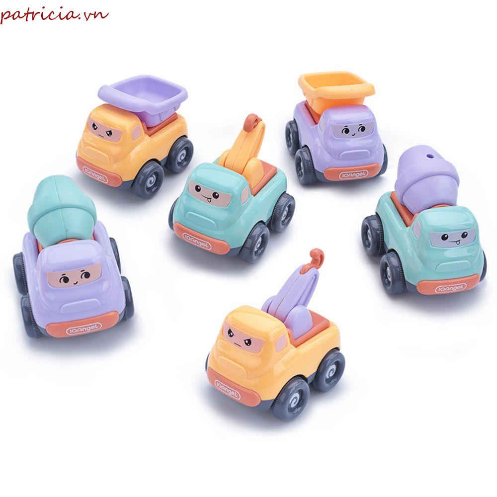 PATRICIA Bộ Đồ Chơi Xe Tải Kéo Lưng Mini Cho Bé