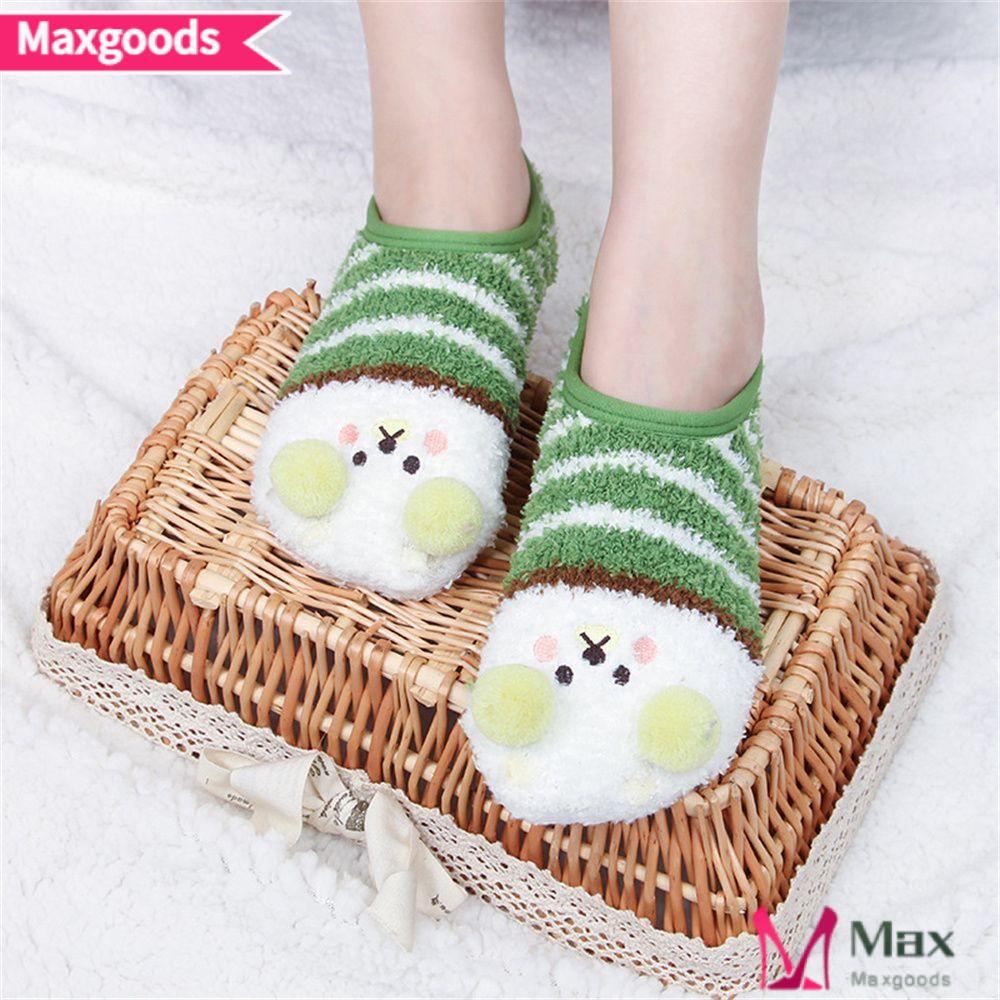 MAXG Dép Bông Đi Trong Nhà Hình Hoạt Hình Xinh Xắn