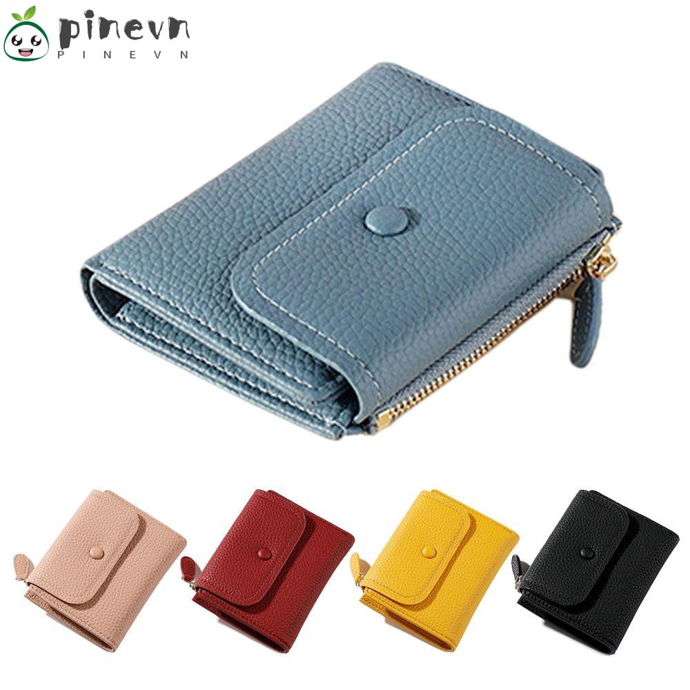 PINEVN Ví Nữ Màu Trơn Có Thể Gấp Lại Được