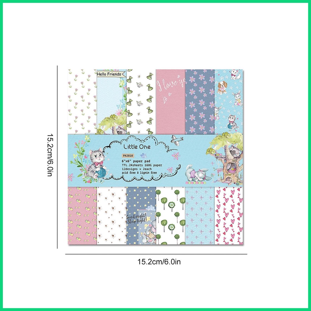 Set 24 Tờ Giấy 66 Inch Chủ Đề Giáng Sinh Mùa Đông Dùng Để Trang Trí Sổ Tay