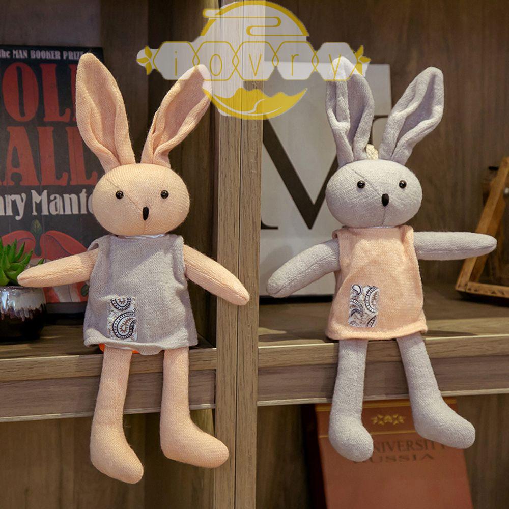 IVORY Thú Nhồi Bông Hình Thỏ Tai Dài Mềm Mại Trang Trí Nhà Cửa