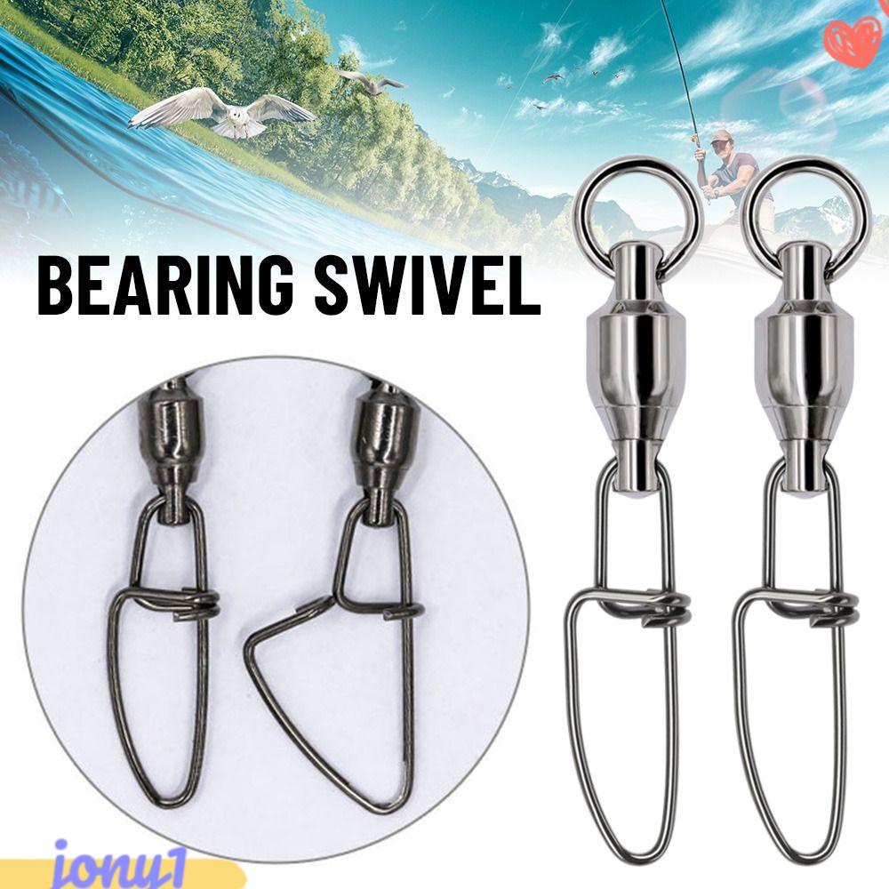 JONYE Set 10 Khuyên Nối Mồi Câu Cá Bằng Thép Không Gỉ Mới