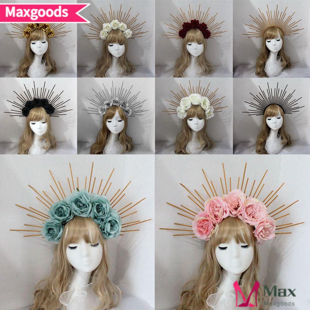 MAXG Phụ Kiện Cài Tóc Hình Vương Miện Phong Cách Vintage Thời Trang